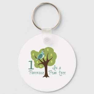 1 Partridge In Pear Tree Key Ring