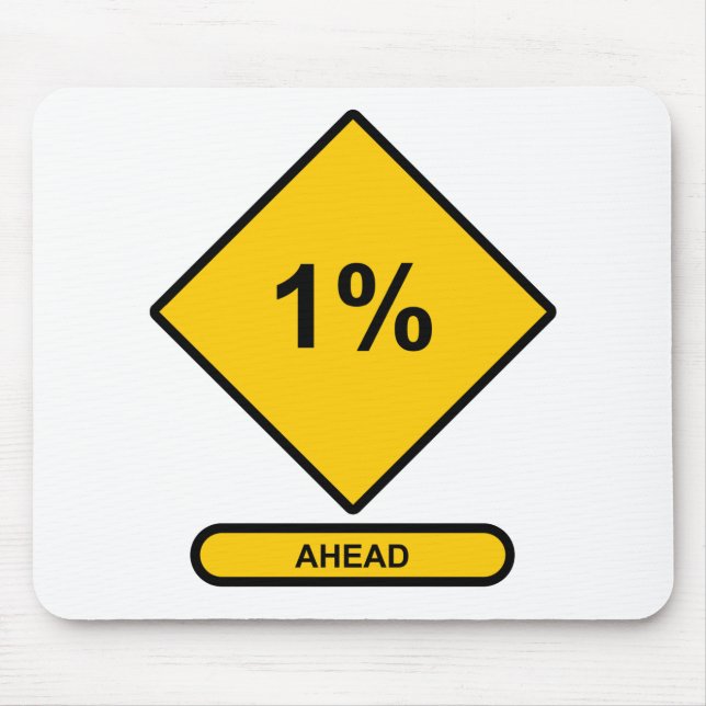 1 Percent Ahead Mouse Mat (Front)