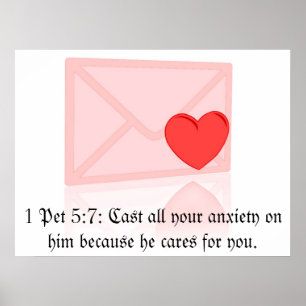 1 Pet 5:7 Poster