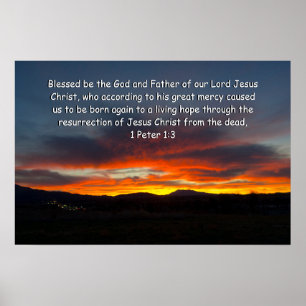 1 Peter 1:3 Poster