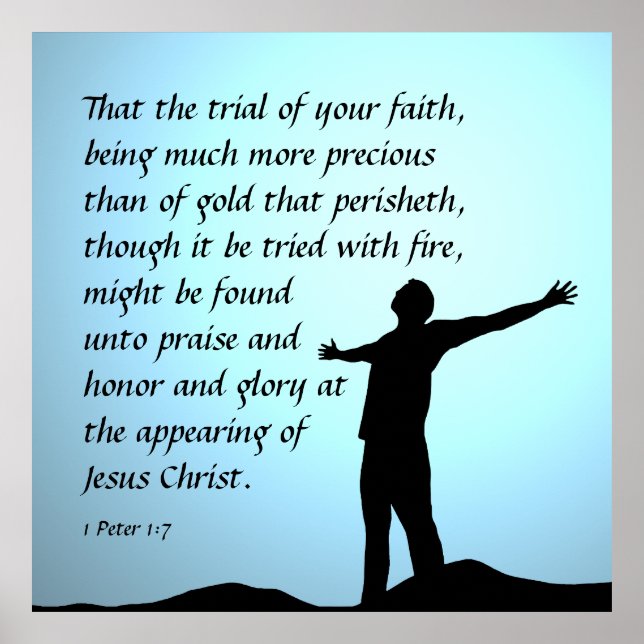 1 Peter 1:7  Poster (Front)