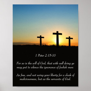 1 Peter 2:15-16 Poster