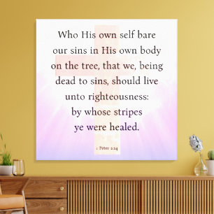 1 Peter 2:24 Canvas Print