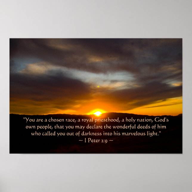 1 Peter 2:9 Poster (Front)