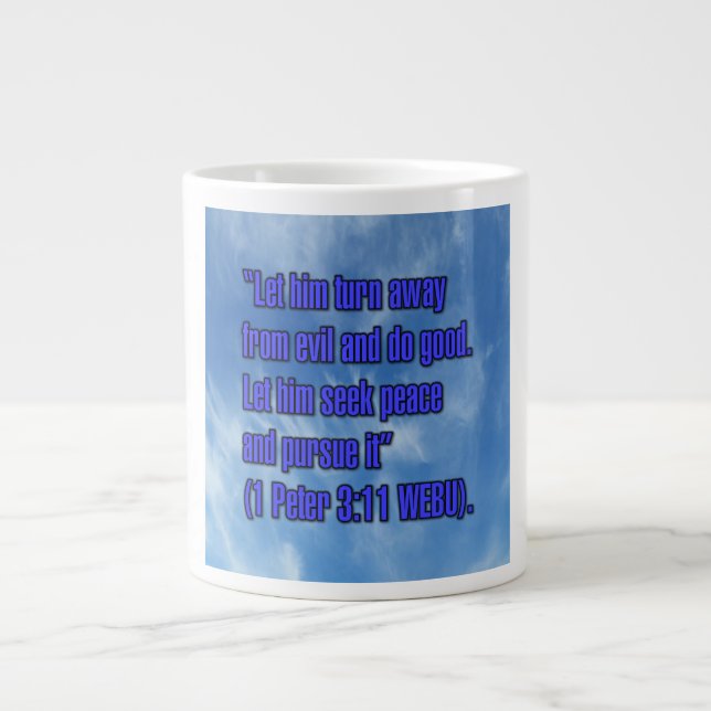 1 Peter 3:11 WEBU Mug (Front)