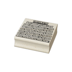 1 Peter 3:15 KJV Bible Verse Rubber Stamp
