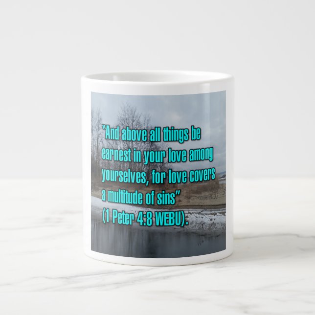 1 Peter 4:8 WEBU Mug (Front)