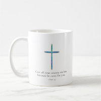 1 Peter 5:7 Minimalist Cross