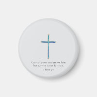 1 Peter 5:7 Minimalist Cross