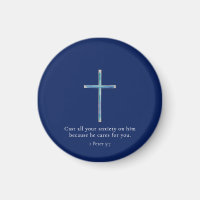 1 Peter 5:7 Minimalist Cross