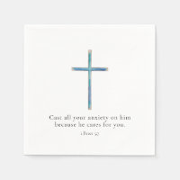 1 Peter 5:7 Minimalist Cross