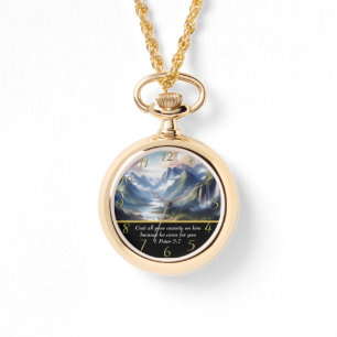 1 Peter 5:7 moutain lake  Watch