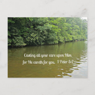1 Peter 5:7 Postcard