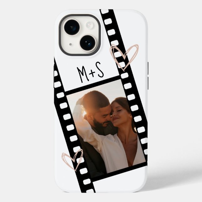1 Photo Couples Filmstrip Boyfriend Girlfriend  Case-Mate iPhone Case (Back)