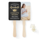 1 Photo Graduation Brushed Black Gold and White