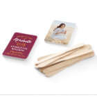 1 Photo Graduation Elegant Maroon Red Gold Yellow