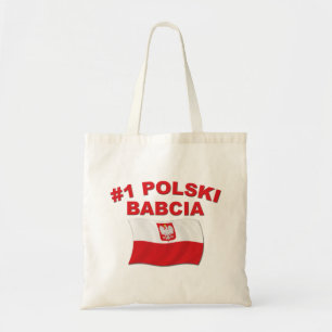 #1 Polski Babcia Tote Bag
