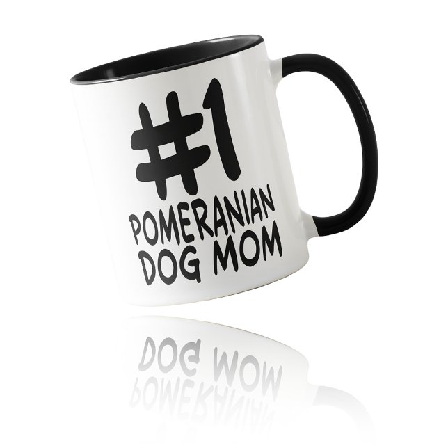 #1 Pomeranian Dog Mom - World's Best Fur Mom Mug (#1 Pomeranian Dog Mom - World's Best Fur Mom Mug)