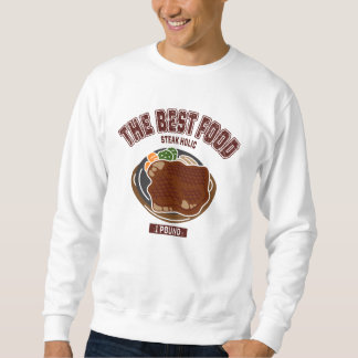 1-pound steak (college-style illustration) sweatshirt