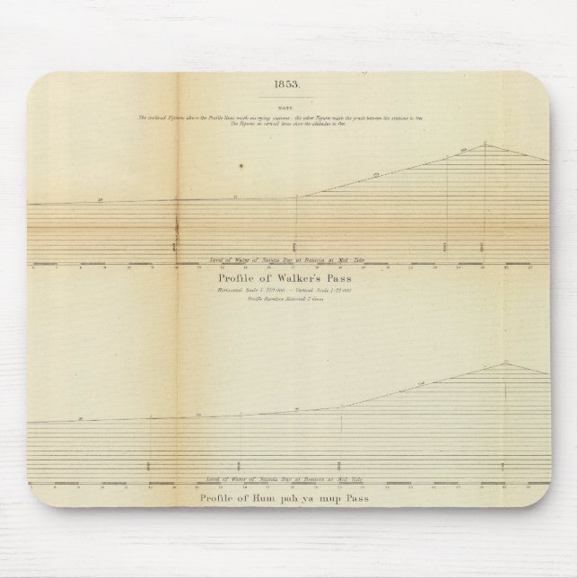 1 Profiles, passes in the Sierra Nevada Mouse Mat (Front)