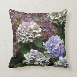 1 Purple Lavender Blue Hydrangeas Cushion