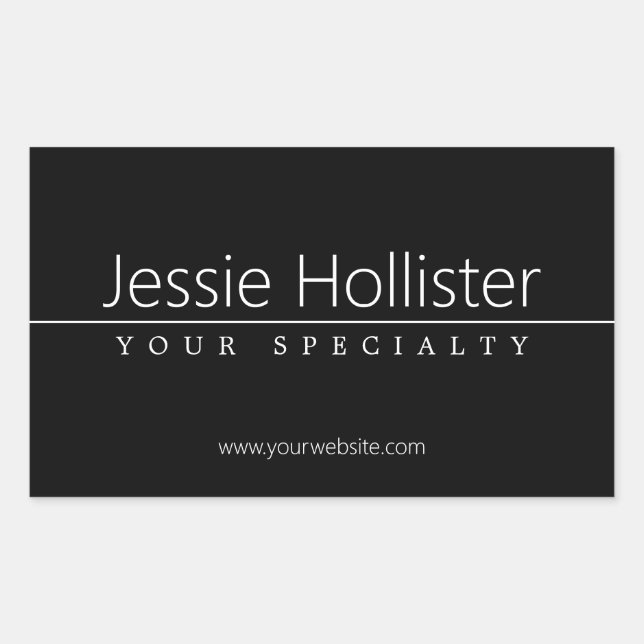 1 RECTANGULAR STICKER (Front)