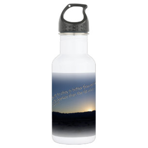 1 Samuel 15:22 Sunset White Border 532 Ml Water Bottle