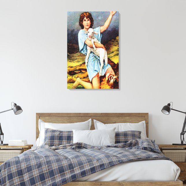 1 Samuel 17 David Kills a Lion Canvas (Insitu(Bedroom))