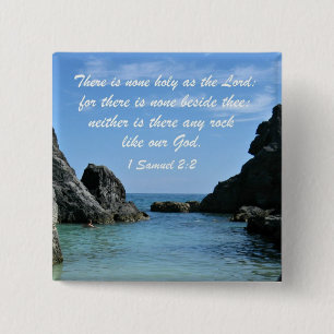 1 Samuel 2:2 15 Cm Square Badge