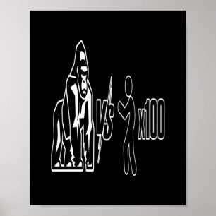1 Silverback Gorilla vs 100 Humans_3 Poster