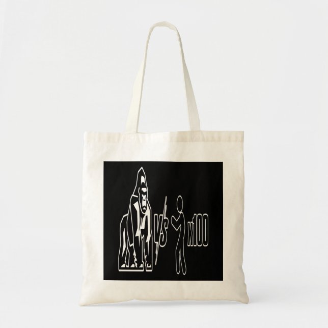 1 Silverback Gorilla vs 100 Humans_3 Tote Bag (Front)