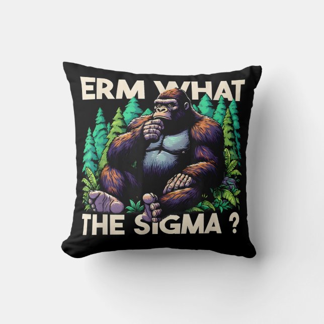 1 Silverback Gorilla vs 100 Humans Cushion (Front)
