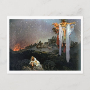 #1 Slavs in their Original Homeland, Mucha Postcard