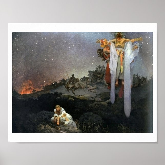 #1 Slavs in their Original Homeland, Mucha Poster (Front)