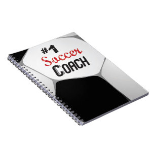 #1 Soccer Coach Large Ball Notebook