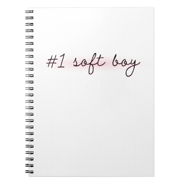 #1 Soft Boy Notebook (Front)
