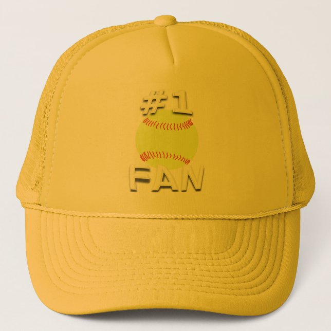 #1 Softball Fan Hat (Front)