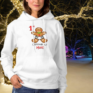 1 st Christmas as Mum-Baby Gingerbread Sweet XmaS Hoodie