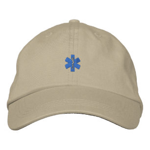 1" Star Of Life Embroidered Hat