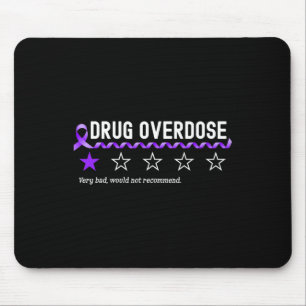 1 Star Rating Drug Overdose Awareness Fun Fighter Mouse Mat