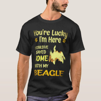 1 Stayed Home With My Beagle T-Shirt