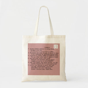 1-Taurus Apr 20-May 20 poem tote Bag