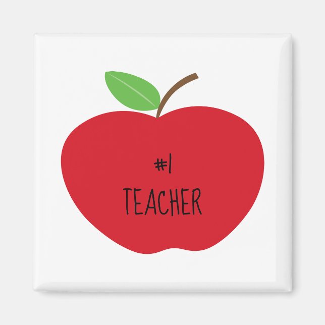 #1 Teacher Magnet (Front)