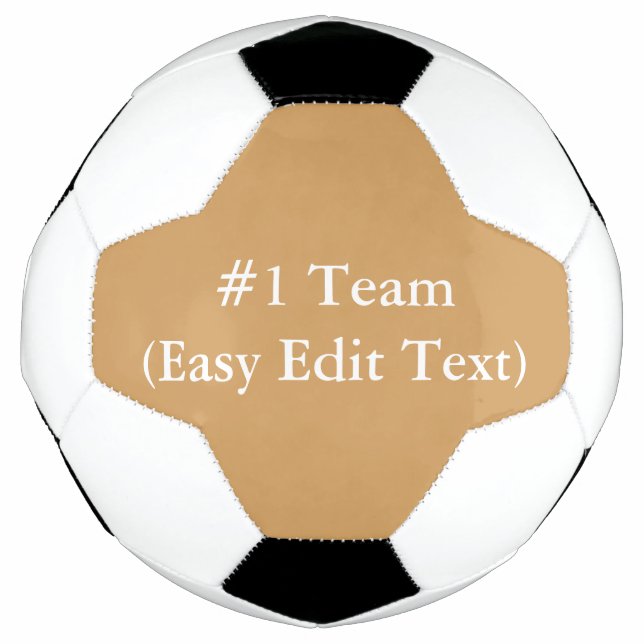 #1 Team (Easy Edit Text) Football (Front)