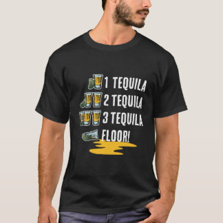 1 Tequila 2 Tequila 3 Tequila Floor Cinco De Mayo  T-Shirt