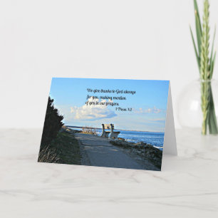 1 Thessalonians 1:2 Thank You Card