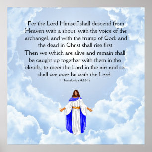 1 Thessalonians 4:16-17 Poster