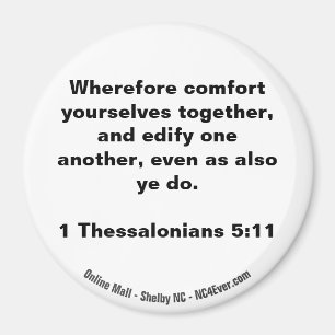 1 Thessalonians 5:11 Bible Verse magnet