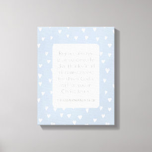 1 Thessalonians 5:16-18 Bible Verse Rejoice Always Canvas Print