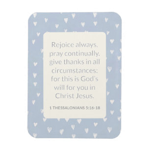 1 Thessalonians 5:16-18 Bible Verse Rejoice Always Magnet